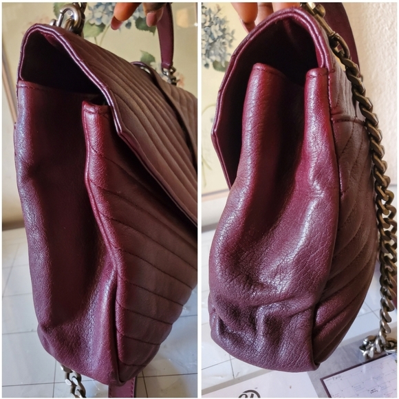 Saint Laurent Chevron Quilted Large College Bag - Picture 11 of 12